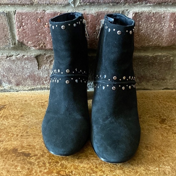Sam Edelman‎ black studded suede booties - Picture 2 of 8